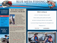 Tablet Screenshot of bluemesafishing.com